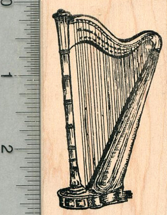 Harp Rubber Stamp