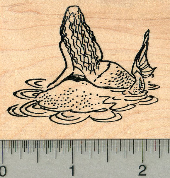 Mermaid Rubber Stamp, Folklore Series