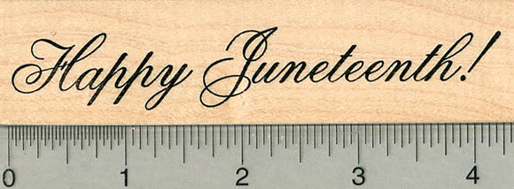 Happy Juneteenth Rubber Stamp, American History Series