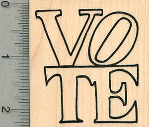 Large Vote Rubber Stamp, Election Series