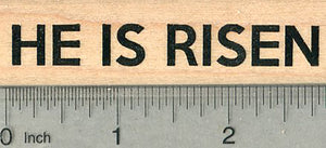 He Is Risen Rubber Stamp, Christian, Easter Series