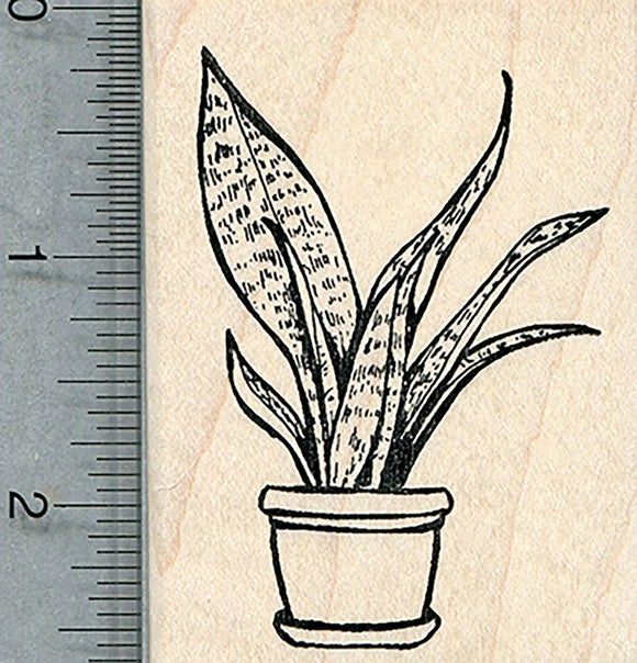 rubber snake plant Snake Plant Rubber Stamp Mounted (as shown)