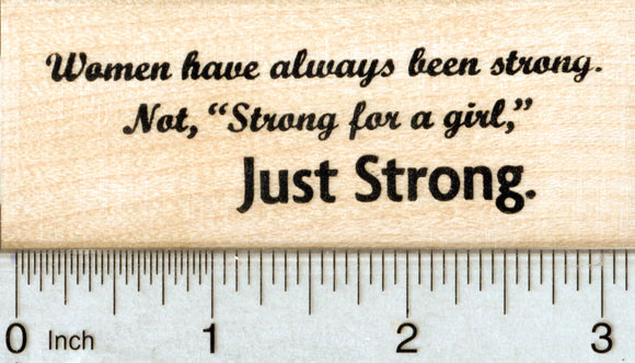 Strong Women Rubber Stamp, Inspirational Series