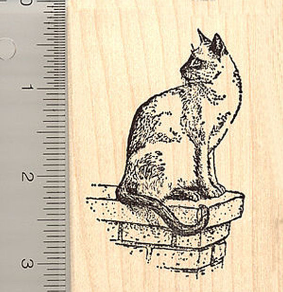 Siamese Cat Rubber Stamp