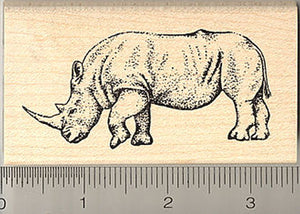 Rhinoceros Rubber Stamp