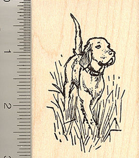 English Setter Rubber Stamp