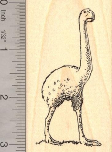 Moa Bird Rubber Stamp (Extinct Megafauna)