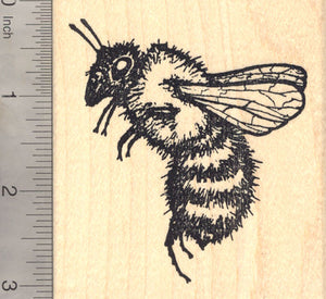 Extra Large Bee Rubber Stamp