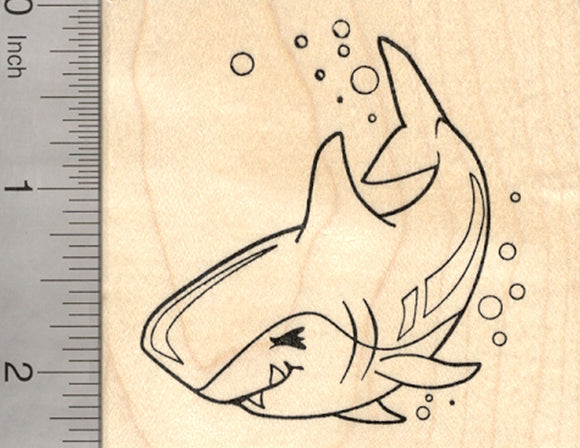 Shark Rubber Stamp, Fish, Marine Wildlife