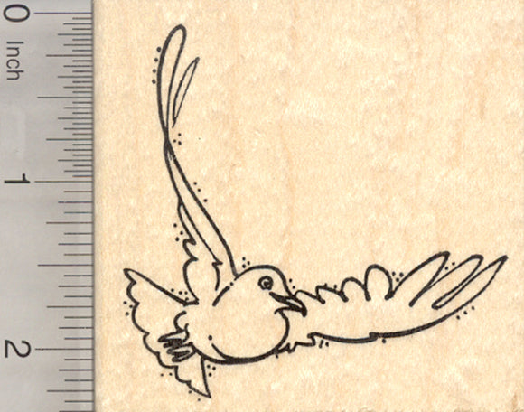 White Dove Rubber Stamp, Symbol of Peace and of Love