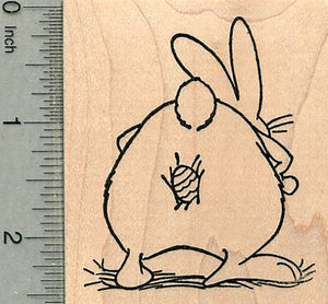 Bunny Hunting for Easter Egg Rubber Stamp, Where did I put that?!