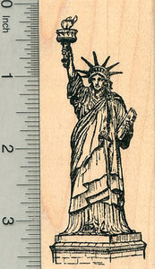 Statue of Liberty Rubber Stamp, New York Landmark