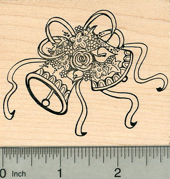 Wedding Bells Rubber Stamp, Bride to Be Series