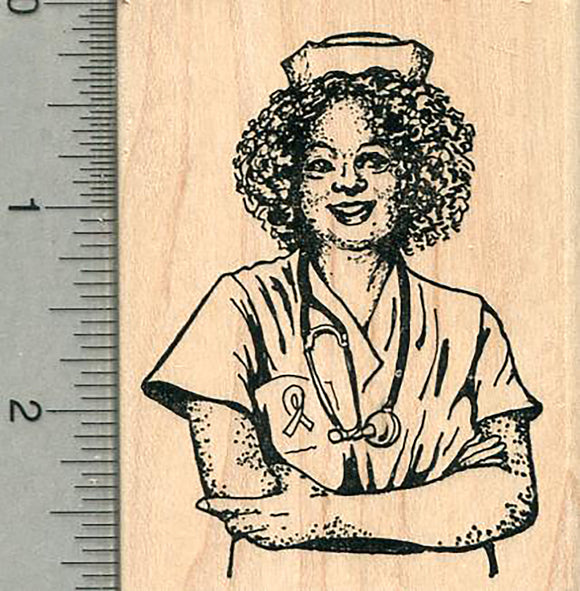 Nurse Rubber Stamp, Healthcare Heroes Series