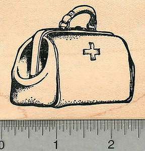 Medical Bag Rubber Stamp, 1 7/8" tall, Healthcare Heroes Series