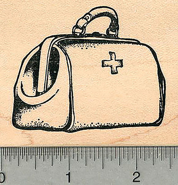 Medical Bag Rubber Stamp, 1 7/8
