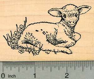Lamb Rubber Stamp, Easter Series, Spring theme