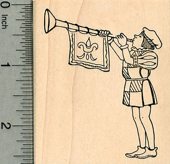 Medieval Herald Rubber Stamp, Great for Announcements