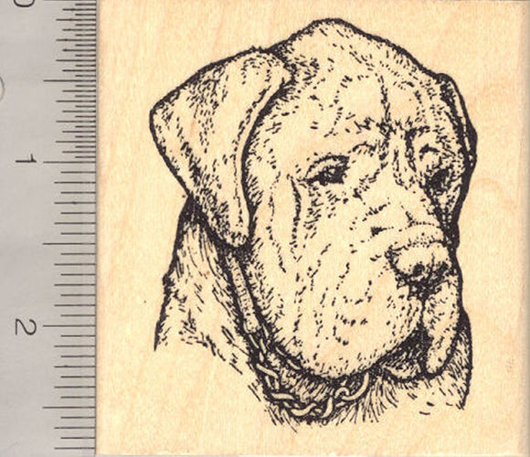 Mastiff Dog Rubber Stamp