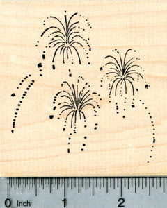 Fireworks Rubber Stamp, 4th of July, Guy Fawkes, Diwali