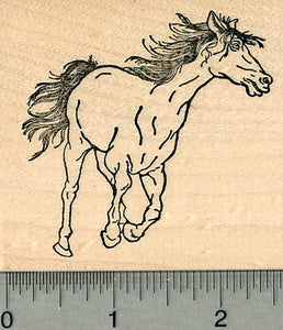 Horse Rubber Stamp, Galloping Pose