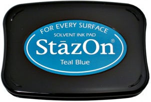 StazOn Teal Blue Ink Pad